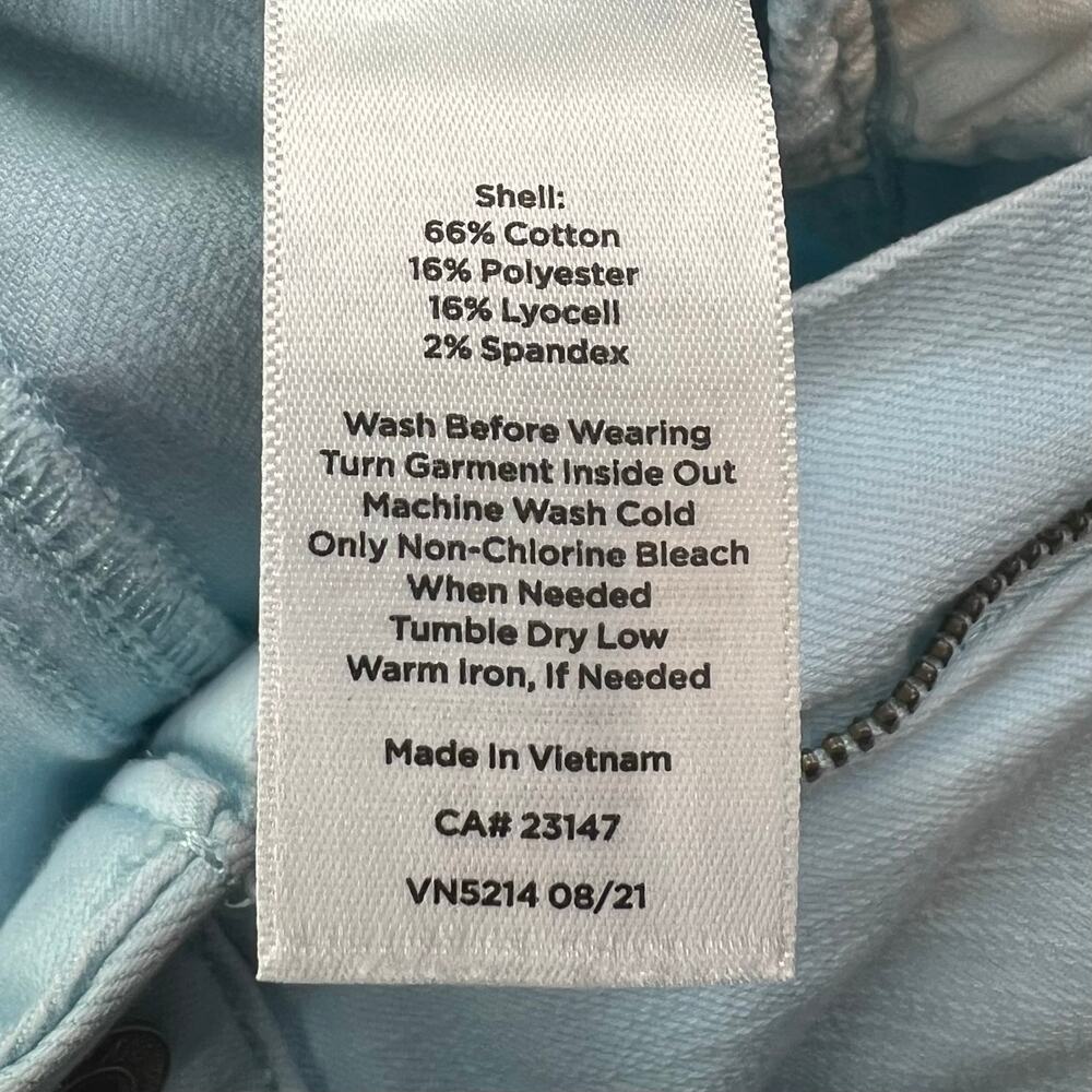 Talbots Slim Ankle Jean 16W Cool Mint Slimming Stretch Preppy Casual Coastal - Picture 8 of 10